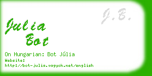 julia bot business card